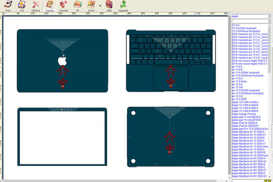 آلة صنع جلد الكمبيوتر المحمول مصممة للاستخدام الشخصي والمهني مع حزمة مواد شاملة ودعم برامج