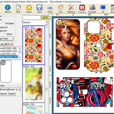 1 سنة الضمان قاطع الجلد المحمول Daqin Design Program Cameo 4 Plotter Mobile Screen Protector Cutter