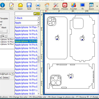 OEM Mobile Skin Cutter مع 15000+ آلة قطع ملصقات الهاتف المحمول