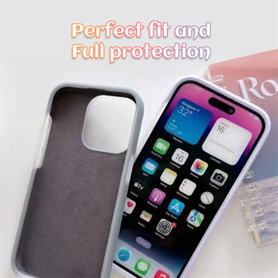 جراب خلفي للهاتف المحمول مقاوم للصدمات من السيليكون السائل لهاتف Iphone 14 / 14PRO / 14 PRO MAX / 13 / 13PRO