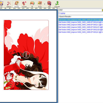 آلة صنع جلد الكمبيوتر المحمول مع قوالب الكمبيوتر المحمول وبدون حد للقص تدعم تصميمات جلد الكمبيوتر المحمول الإبداعية