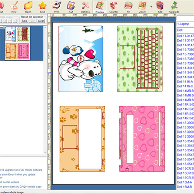 Daqin Laptop Skin Design Software آلة قطع لجلود الكمبيوتر المحمولة المخصصة