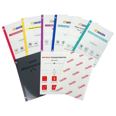 واقي شاشة ثلاثي الأبعاد من البولي فينيل كلوريد عالي الجودة مخصص، ملصق جلد خلفي للهاتف المحمول ممتاز، مقاوم للماء مع مواد ورق البولي يوريثين الحراري الخام