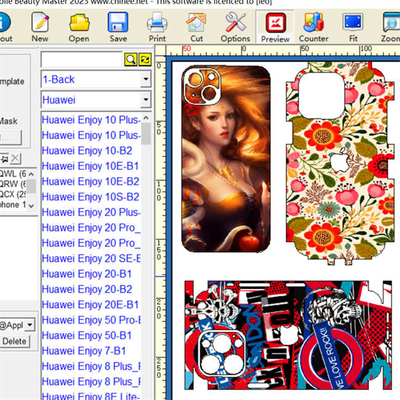 OEM Mobile Skin Cutter مع 15000+ آلة قطع ملصقات الهاتف المحمول